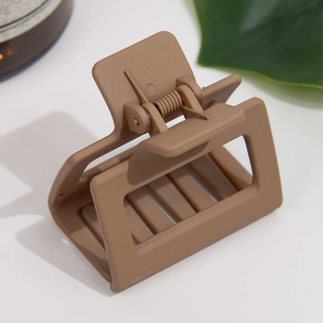 Mini 1.96" Square Matte Holder Hair Clip