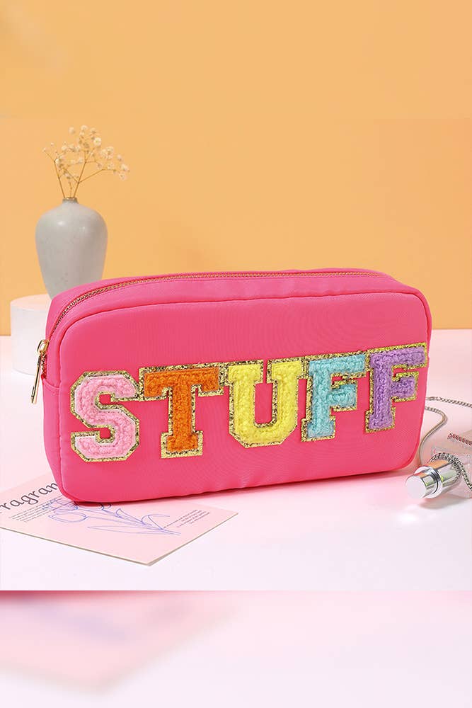 STUFF Pattern Zipper Cosmetic Bag