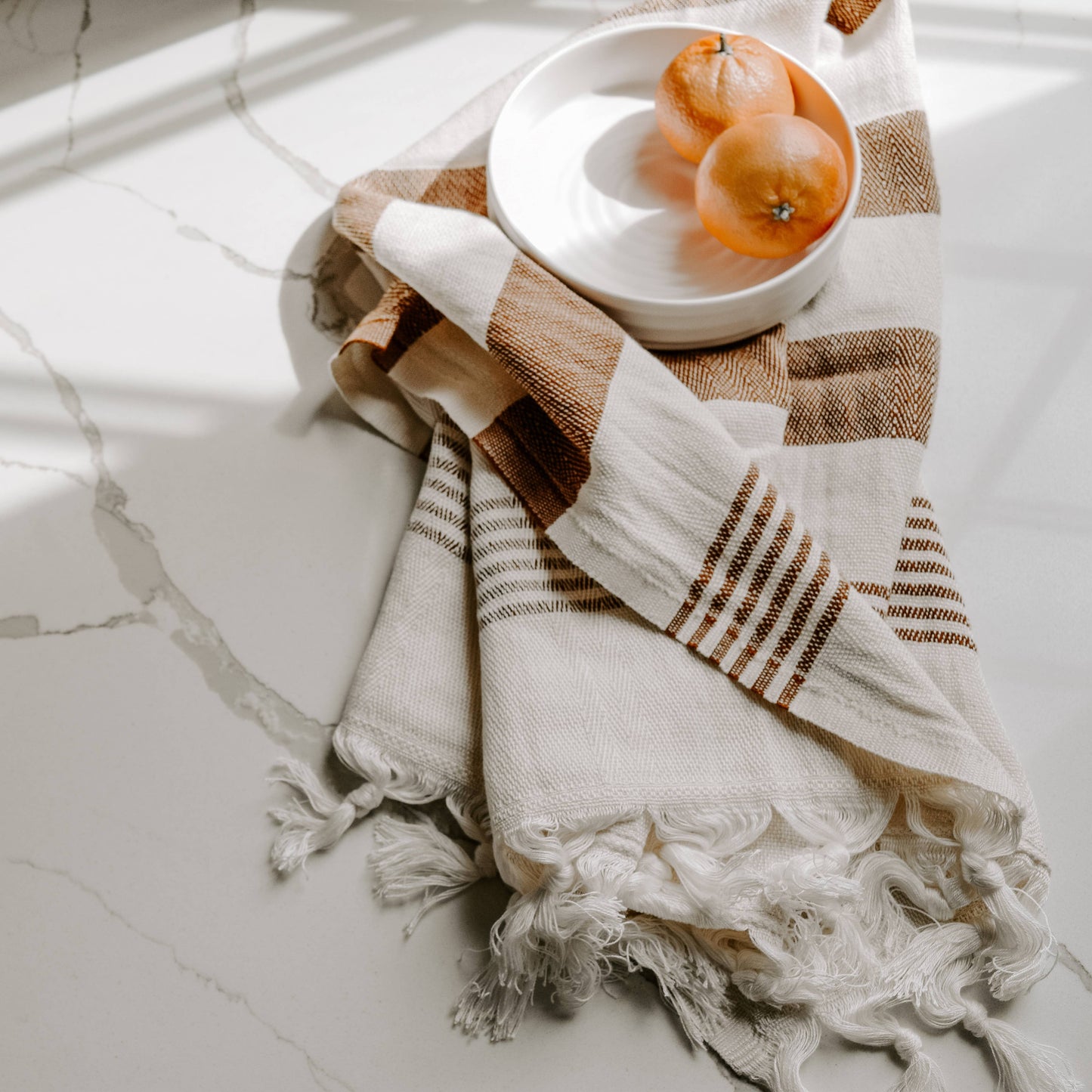 Turkish Cotton Hand Towel, Neutral - Home Decor & Gifts