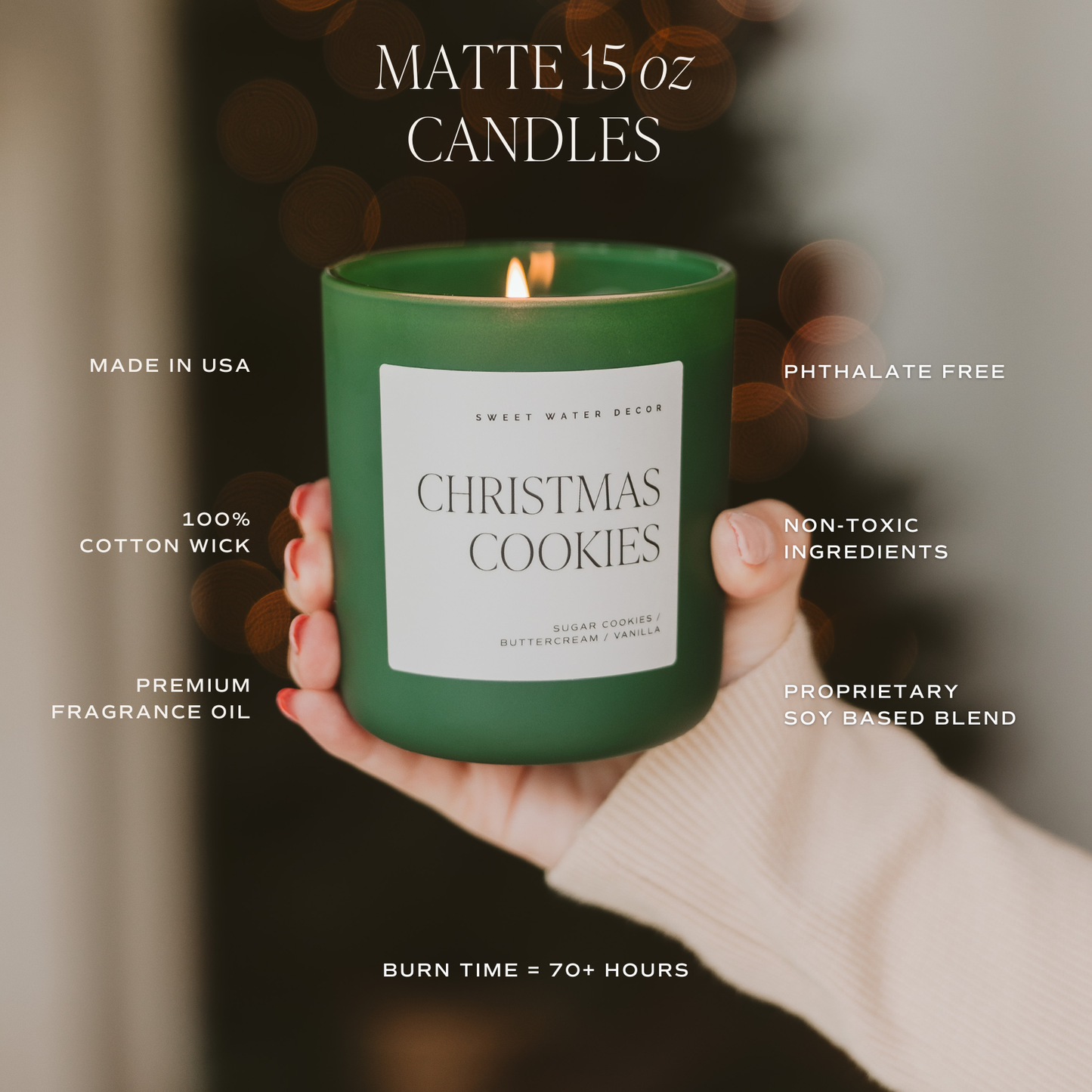 *NEW* Home for the Holidays 15 oz Soy Candle, Matte Jar